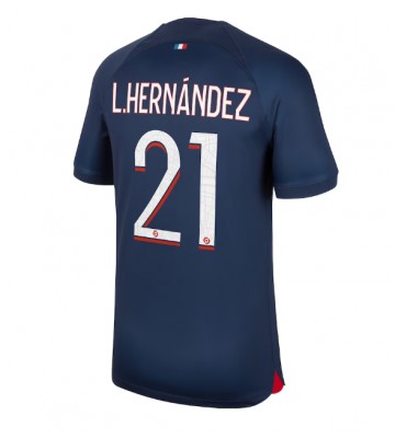 Paris Saint-Germain Lucas Hernandez #21 Koszulka Podstawowych 2023-24 Krótki Rękaw